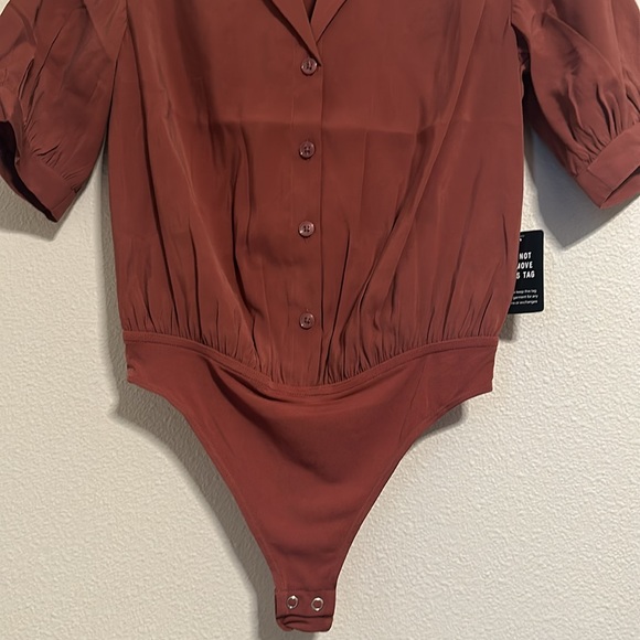 NWT Express Bodysuit Button Up Blouse - Picture 3 of 6